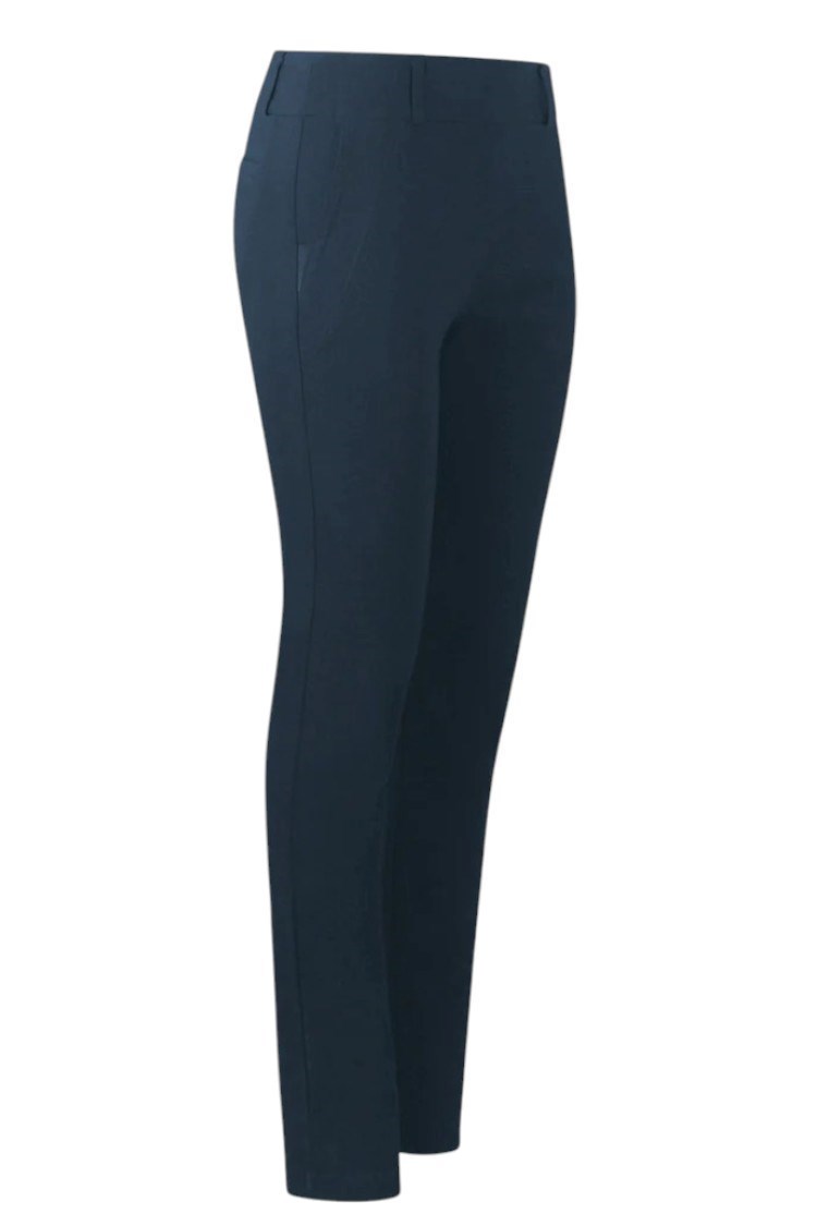 Picture of Pure Golf Ladies Charm Stretch Pull on Trousers - Navy - 14 Short ONLY