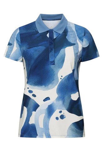 Picture of Rohnisch Ladies Deni Polo Shirt - Blue Aquarelle