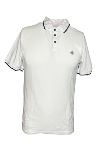 Show details for Original Penguin Men's Cotton Pique Polo - White 104