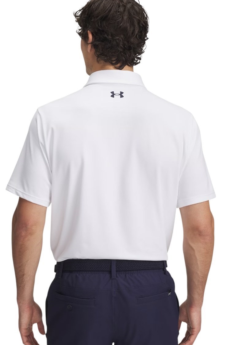 Picture of Under Armour Men's UA Playoff 3.0 Stripe Polo - White / Team Kelly Green 103