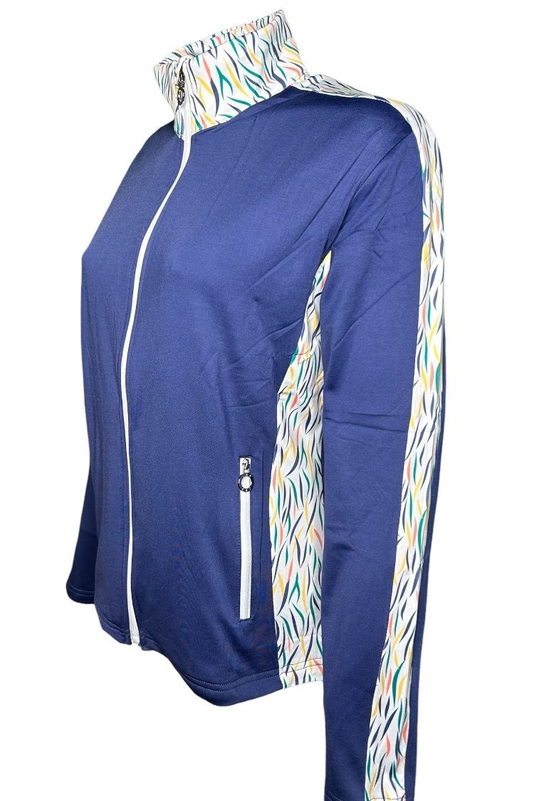 Picture of JRB Ladies Lightweight Midlayer Jacket - Skipper Blue Print