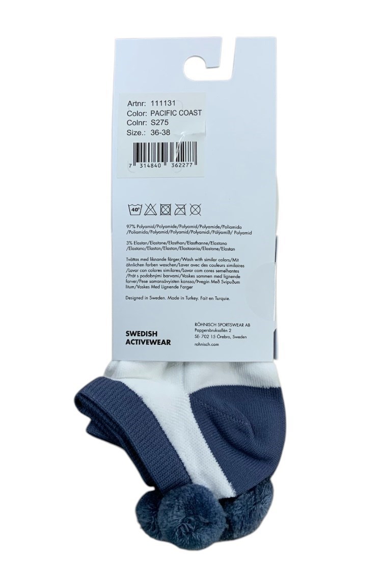 Picture of Rohnisch zns Ladies Functional Pompom Socks - 2 Pack - Pacific Coast