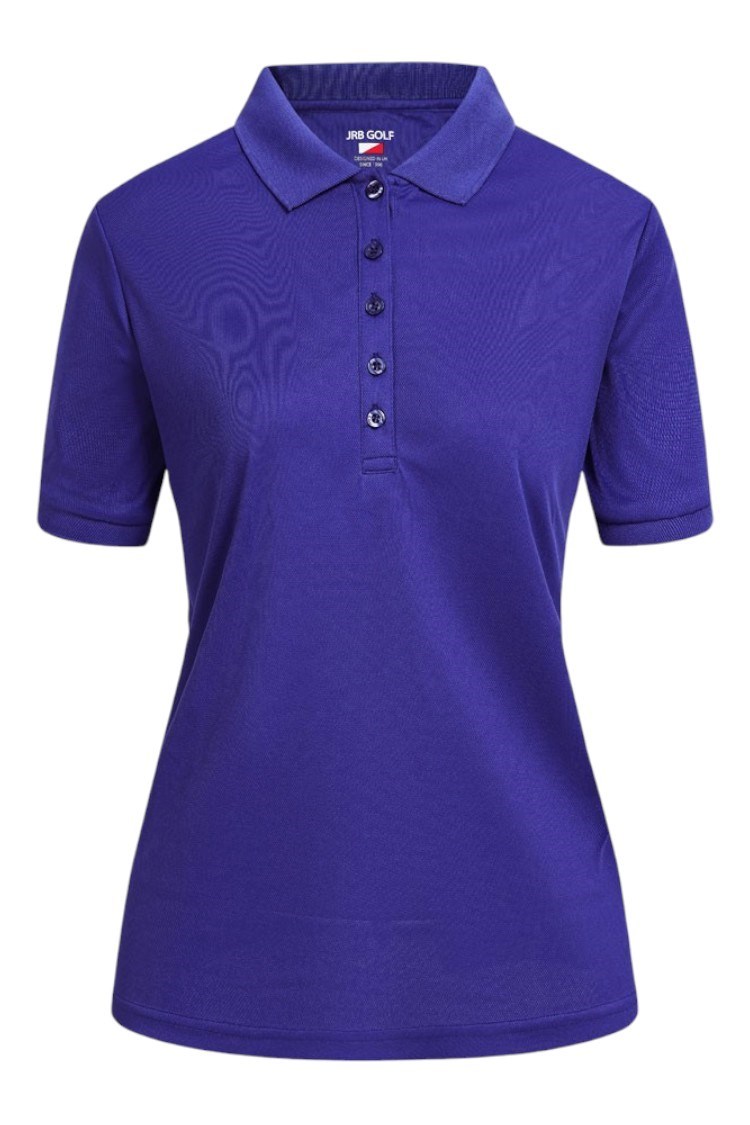Picture of JRB Ladies Short Sleeve Pique Polo Shirt - Sapphire Blue