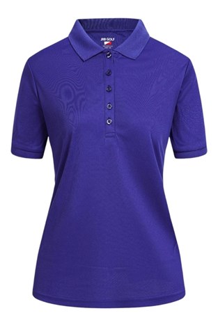 Show details for JRB Ladies Short Sleeve Pique Polo Shirt - Sapphire Blue