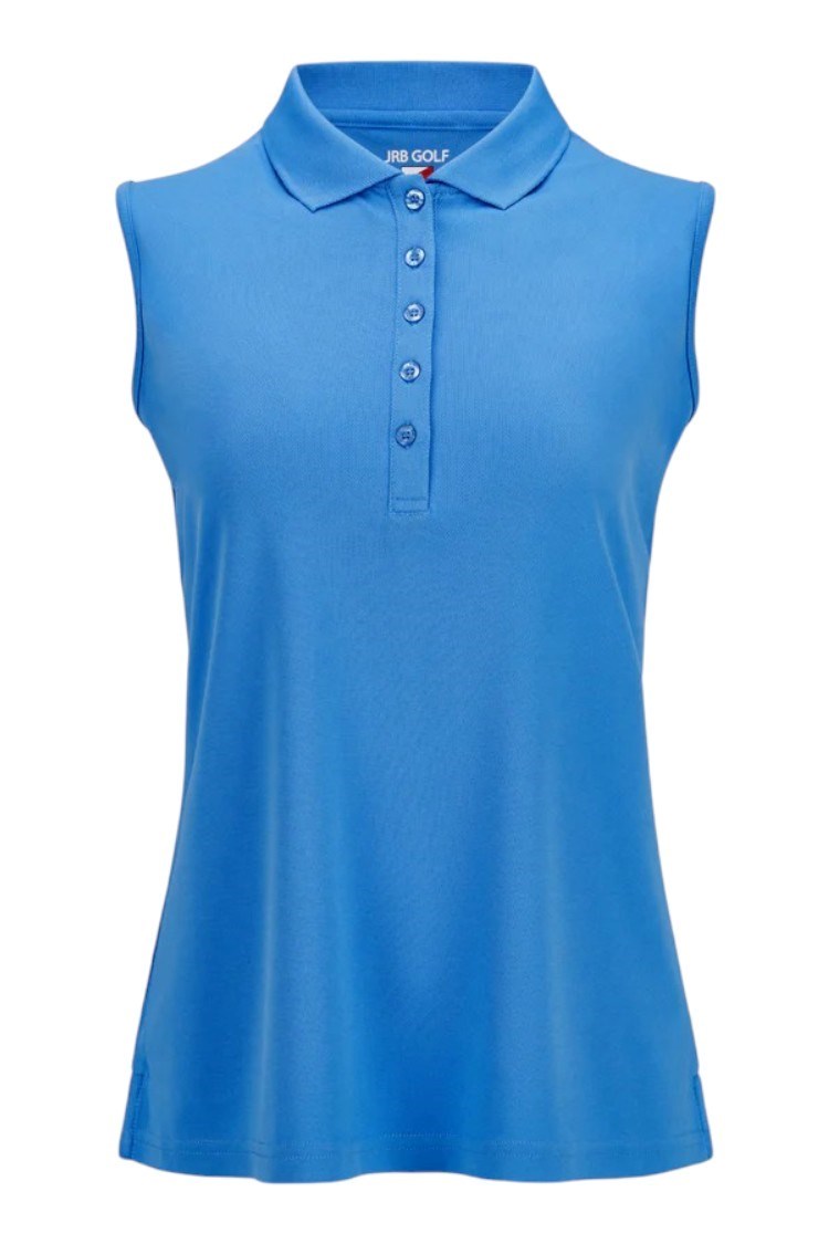 Picture of JRB Ladies Sleeveless Polo Shirt - Azure
