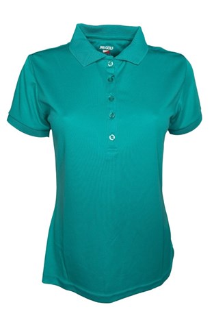 Show details for JRB Ladies Short Sleeve Pique Polo Shirt - Lapis Green