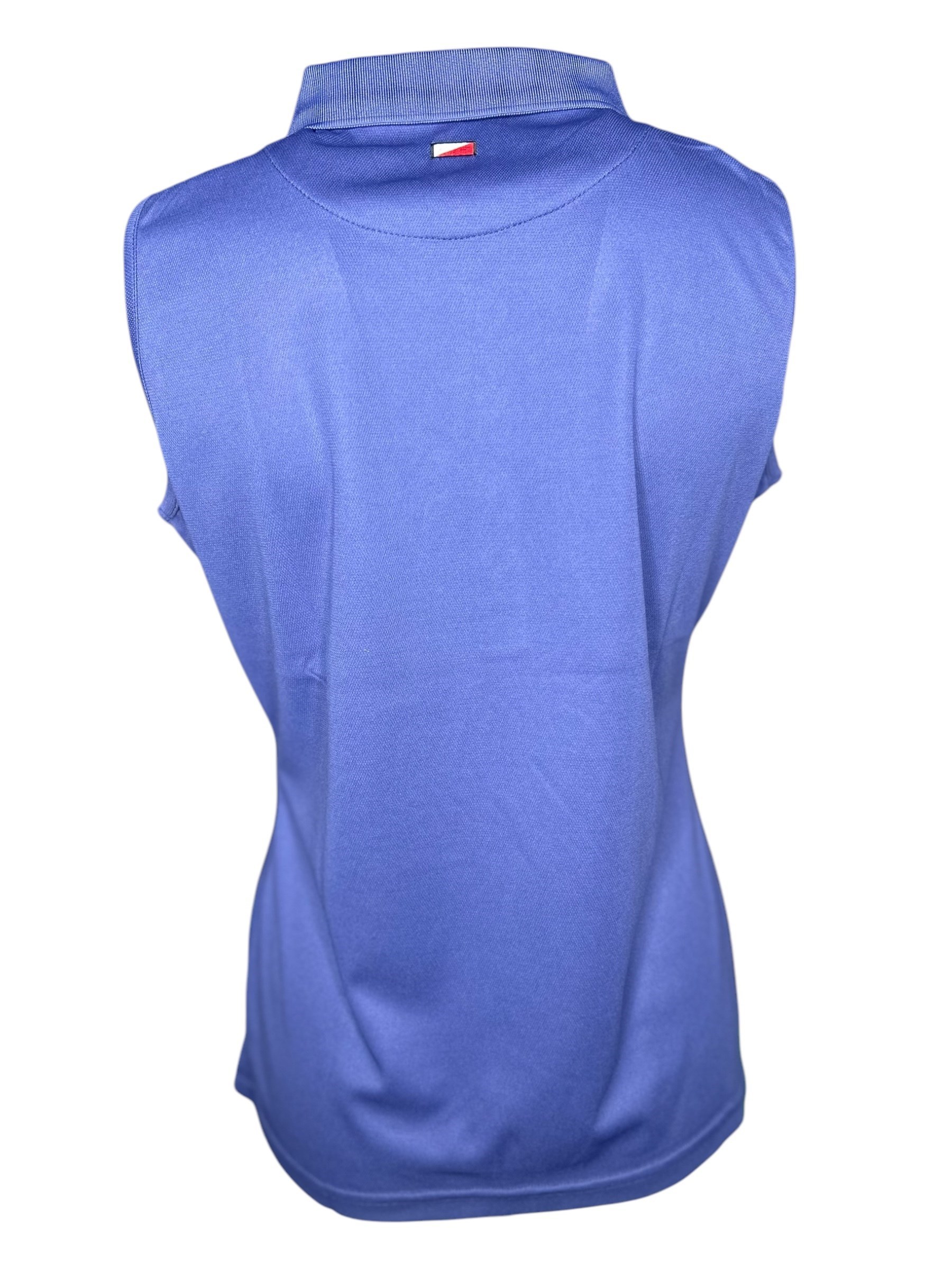 Picture of JRB Ladies Plain Sleeveless Pique Polo - Skipper Blue