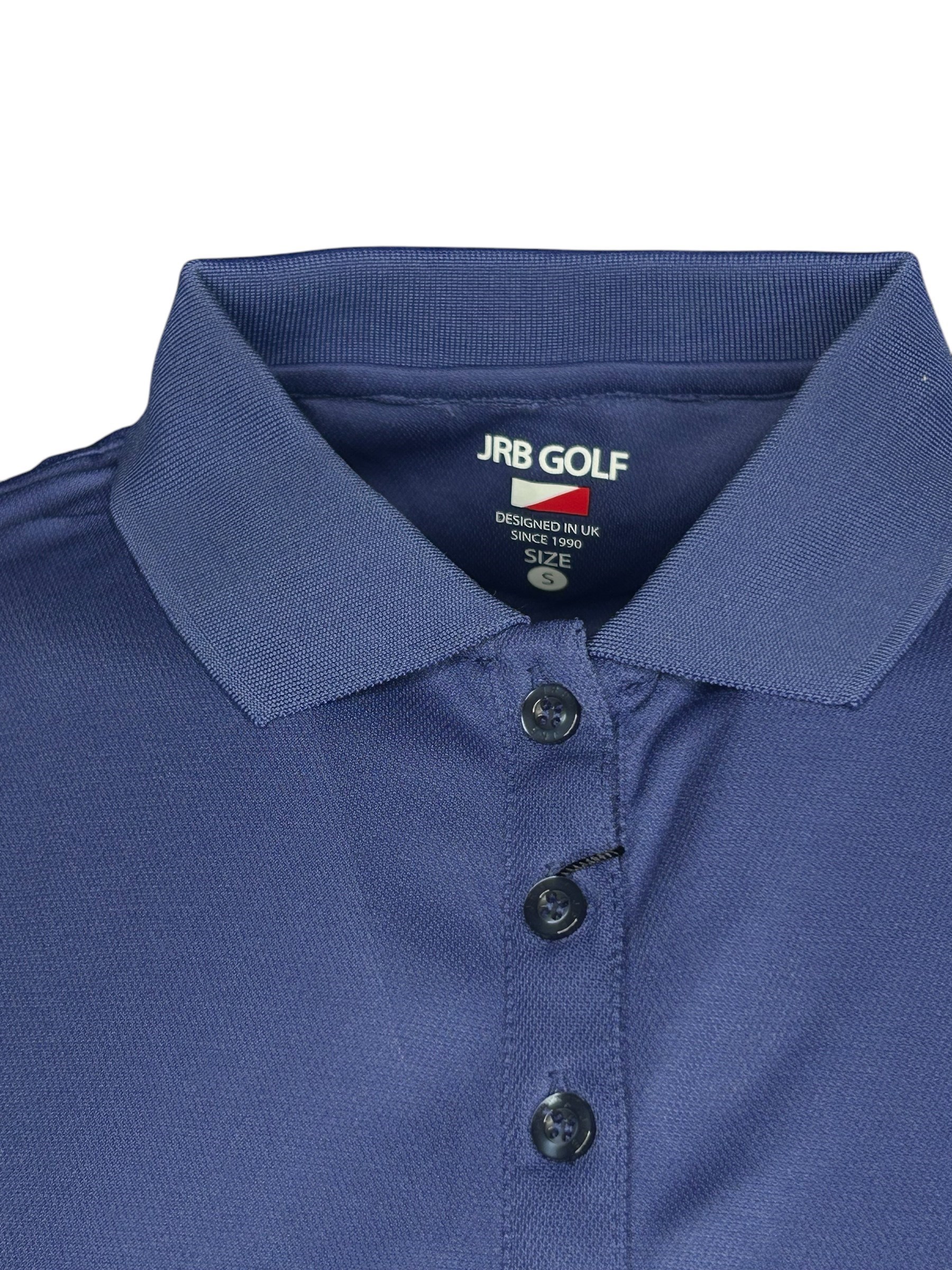 Picture of JRB Ladies Plain Sleeveless Pique Polo - Skipper Blue