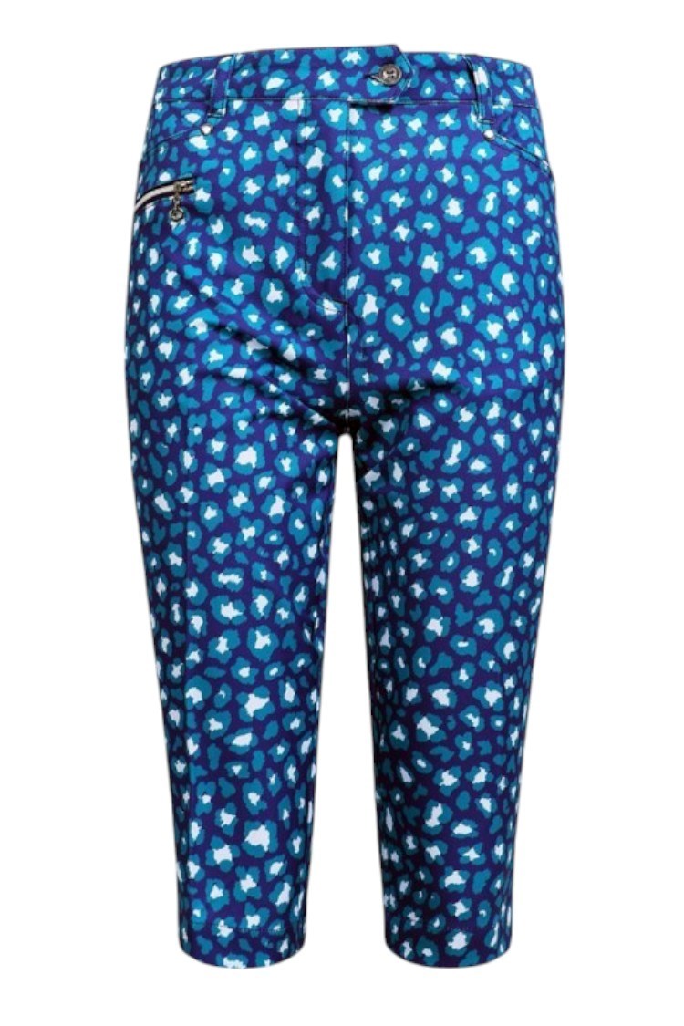 Picture of JRB Ladies City Shorts - Lapis Green Print*
