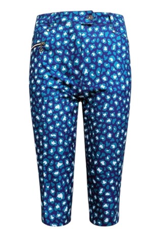 Show details for JRB Ladies City Shorts - Lapis Green Print*