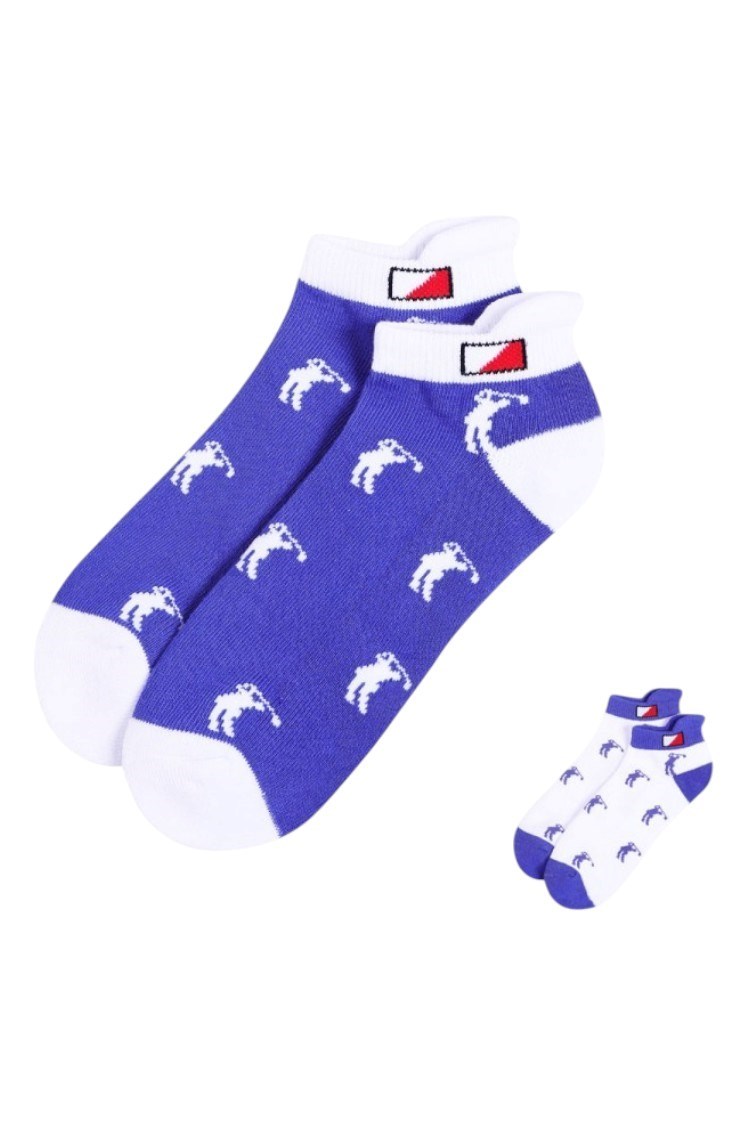 Picture of JRB zns Ladies Ankle Socks - 2 Pack - Skipper Blue / White