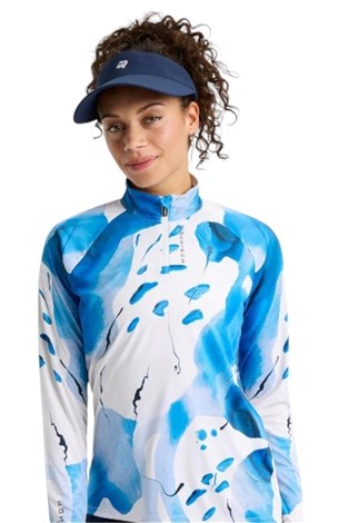Show details for Rohnisch Ladies Addy Long Sleeve Top - Blue Aquarelle