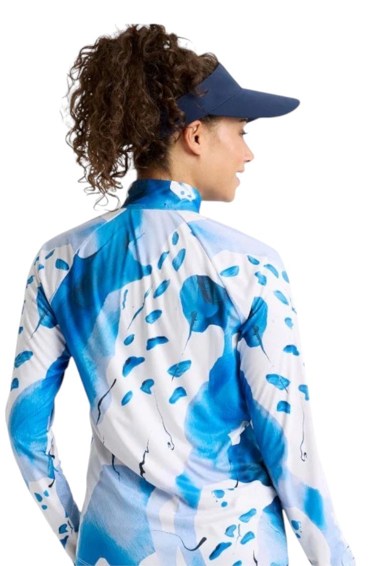 Picture of Rohnisch zns Ladies Addy Long Sleeve Top - Blue Aquarelle