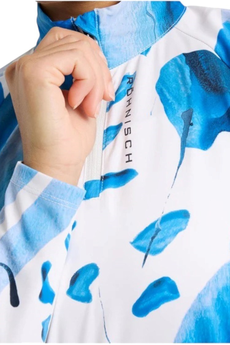 Picture of Rohnisch zns Ladies Addy Long Sleeve Top - Blue Aquarelle