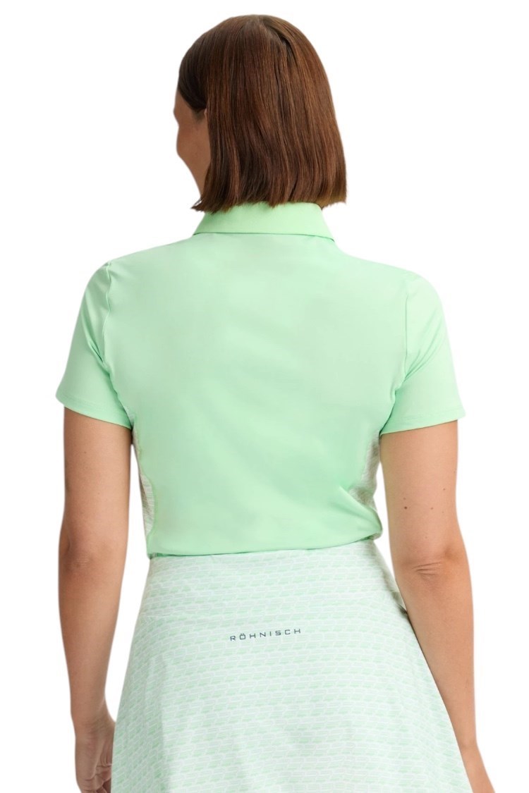 Picture of Rohnisch Ladies Nicky Polo Shirt - Monogram Green Ash