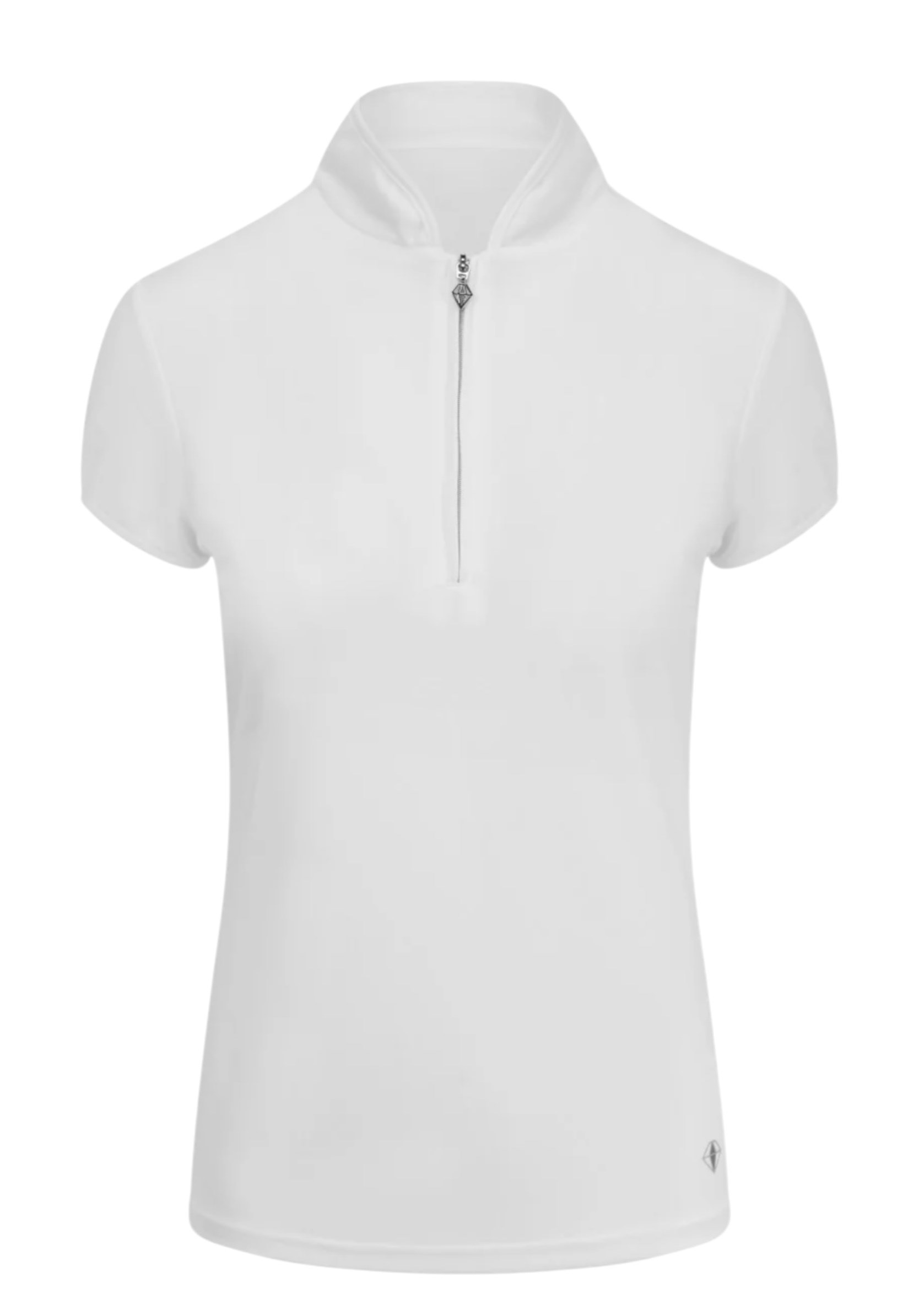 Picture of Pure Golf Ladies Bloom2 Cap Sleeve Polo - White
