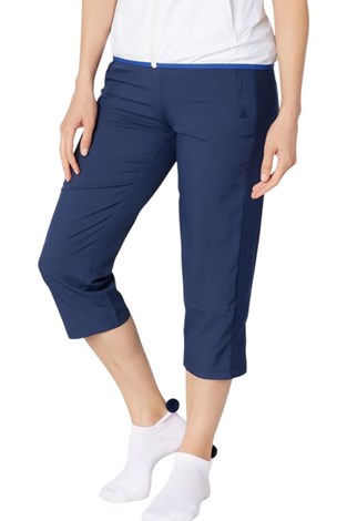 Show details for Swing out Sister Ladies Rita Lightweight Pull On Capri - Navy