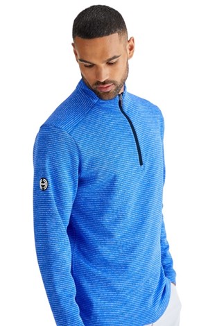 Show details for Ping Men's Bryon Striped Fleece - Ultra Blue Multi