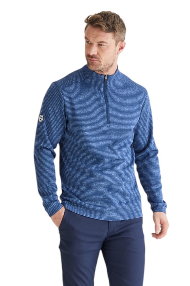 Picture of Ping Men's Bryon Striped Fleece - Navy Multi