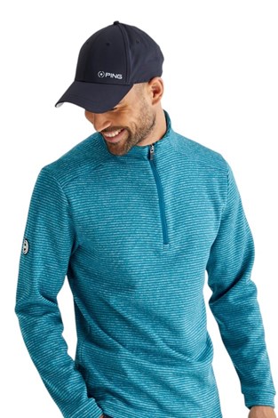 Show details for Ping Men's Bryon Striped Fleece - Forest Multi