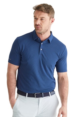 Picture of Ping Men's Hershel Diamond Polo - Oxford Blue Multi