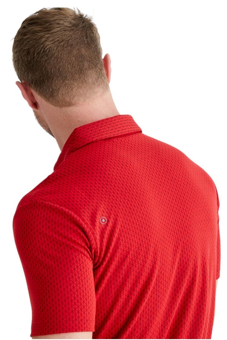 Picture of Ping Men's Hershel Diamond Polo - Rich Red Multi