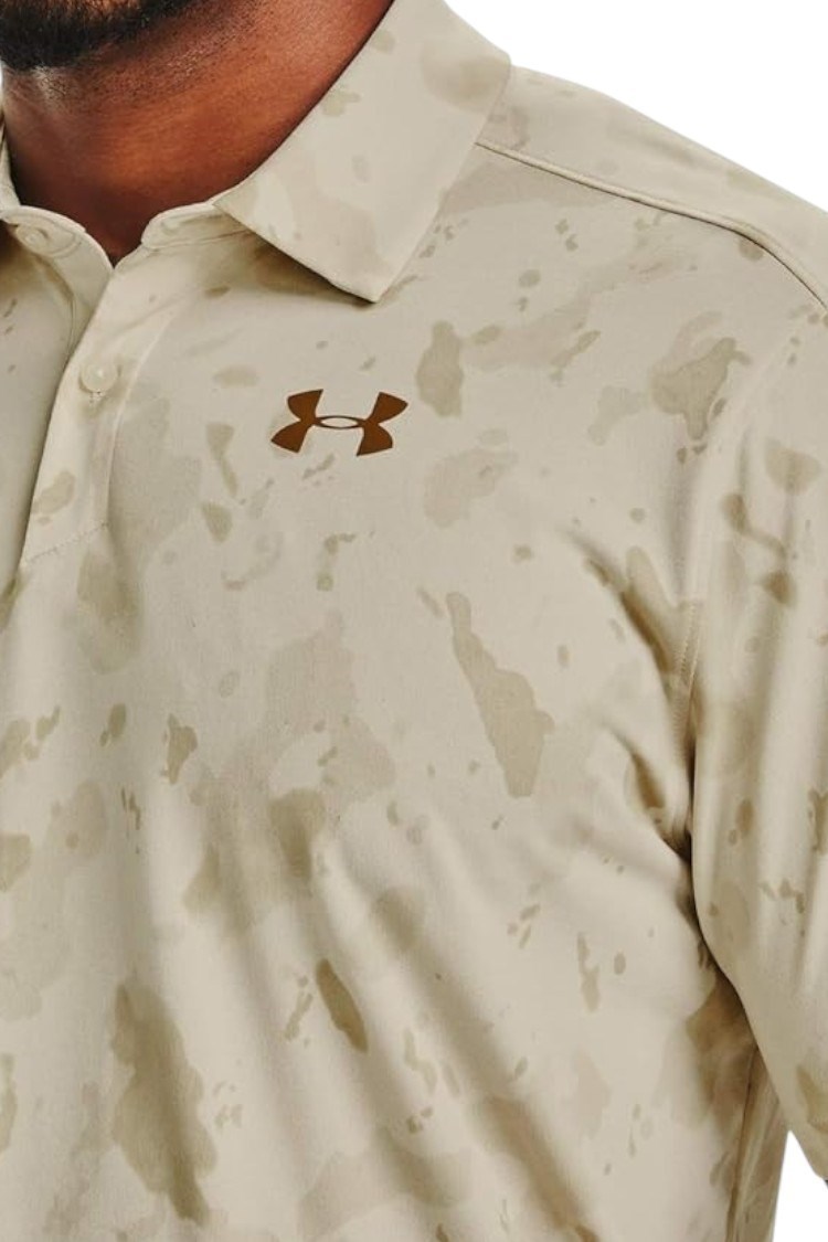 Picture of Under Armour ZNS Men's Vanish Jacquard Upstream Camo Polo - Green Henz 110 - XL ONLY