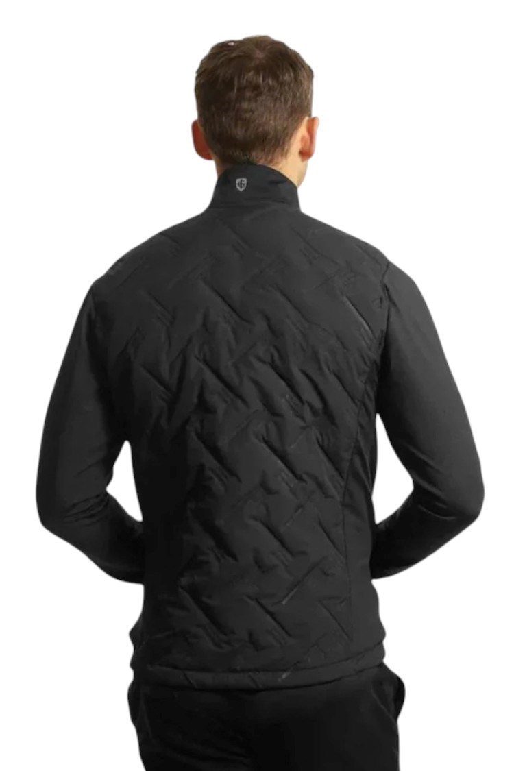 Picture of Island Green Men's Heat Welded Quilted Jacket - Black