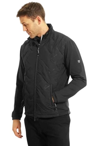 Show details for Island Green Men's Heat Welded Quilted Jacket - Black