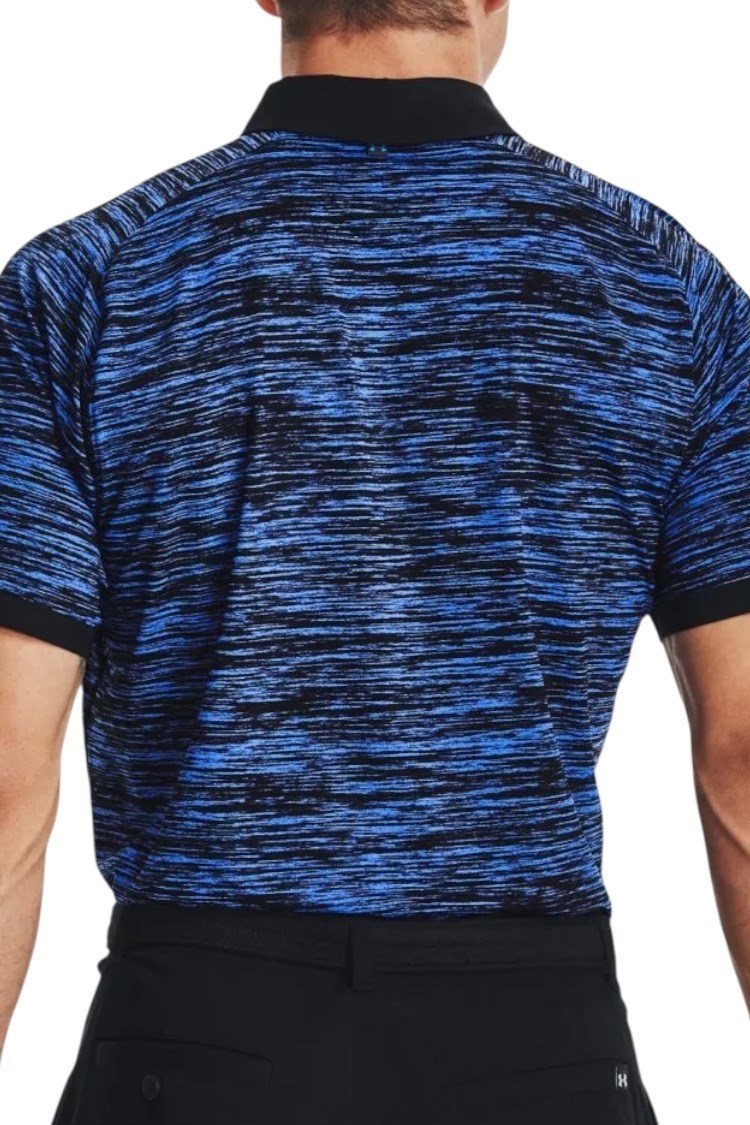 Picture of Under Armour zns Men's UA Iso-Chill ABE Twist Polo Shirt - Blue / Black 437