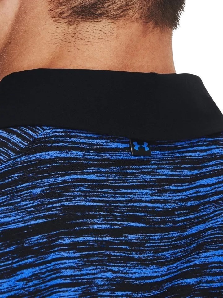 Picture of Under Armour zns Men's UA Iso-Chill ABE Twist Polo Shirt - Blue / Black 437