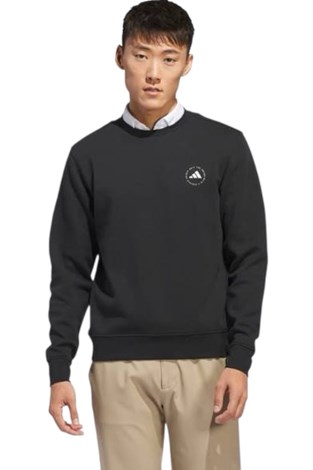 Show details for adidas Golf Men's Crew Neck Sweater - Black