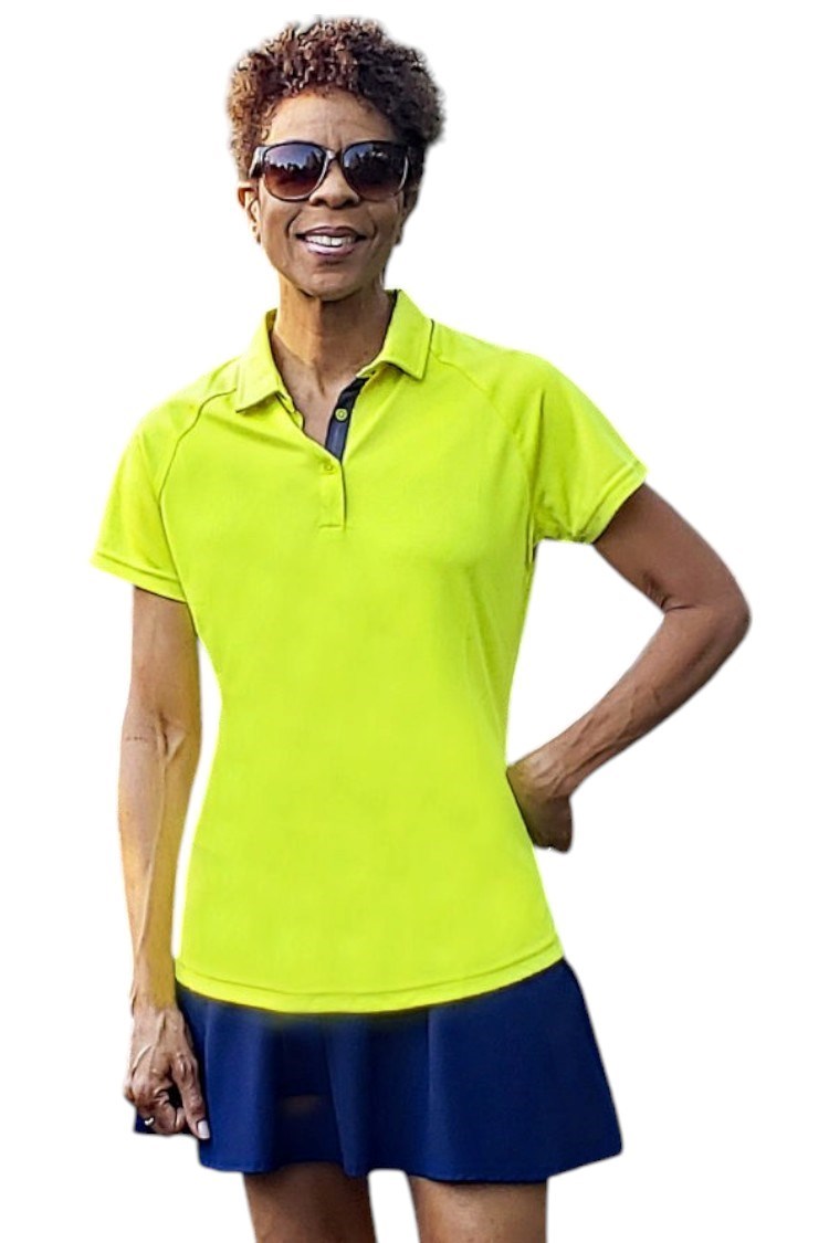 Picture of Sunice Ladies Jill Short Sleeve Polo - Sulphur