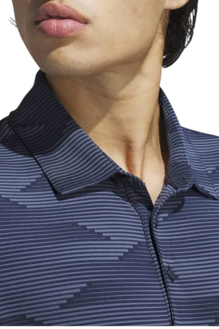 Picture of adidas zns Men's Ultimate 365 Speed Stripe Polo Shirt - Collegiate Navy / Preloved Ink