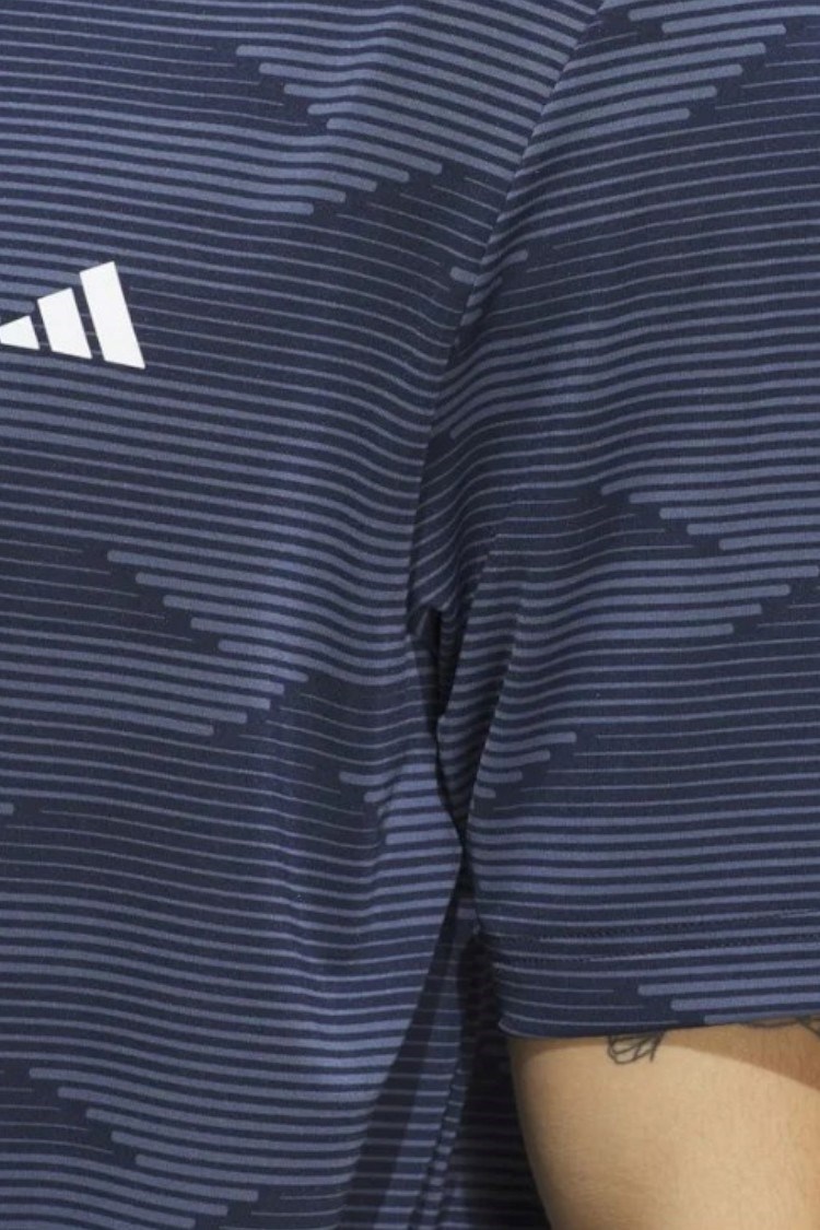 Picture of adidas zns Men's Ultimate 365 Speed Stripe Polo Shirt - Collegiate Navy / Preloved Ink