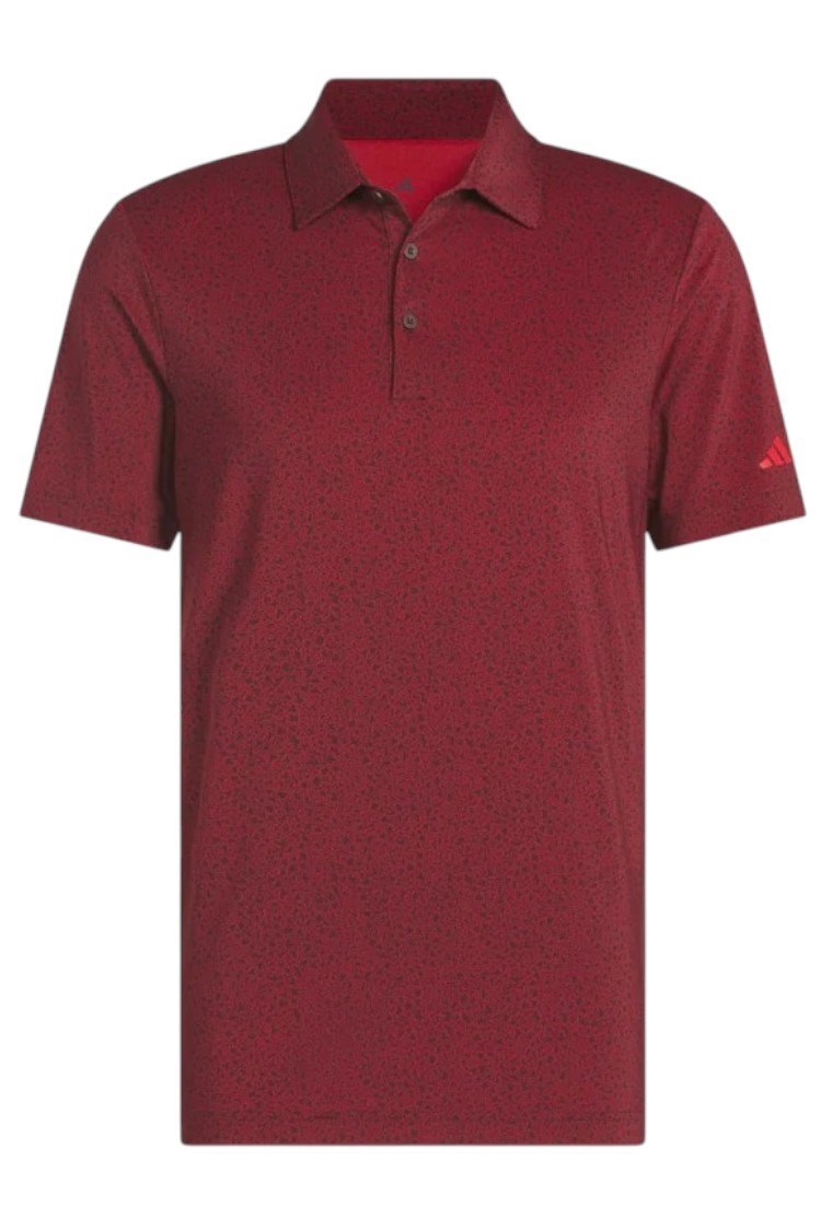 Picture of adidas zns Men's Ultimate 365 Mini Bunker Polo Shirt - Aurora Ruby