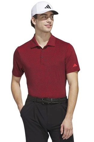 Show details for adidas Men's Ultimate 365 Mini Bunker Polo Shirt - Aurora Ruby