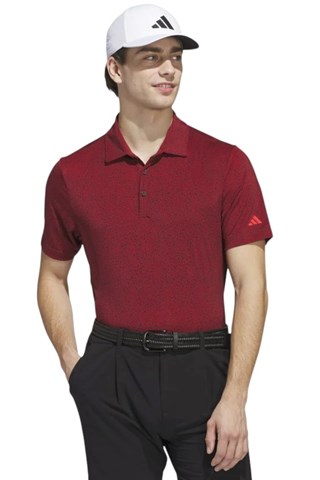Picture of adidas zns Men's Ultimate 365 Mini Bunker Polo Shirt - Aurora Ruby