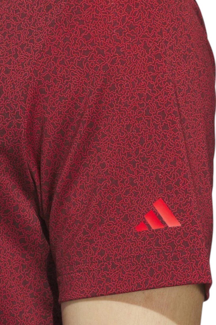 Picture of adidas Men's Ultimate 365 Mini Bunker Polo Shirt - Aurora Ruby