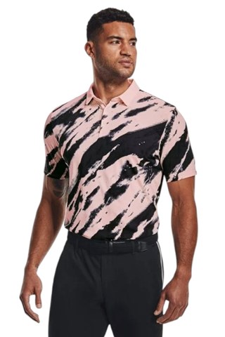 Picture of Under Armour zns Men's  Curry Vanish Printed Polo - Beta Tint / Blackout Purple 658