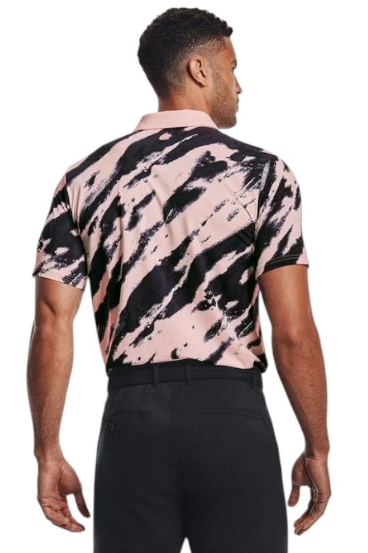 Picture of Under Armour zns Men's  Curry Vanish Printed Polo - Beta Tint / Blackout Purple 658