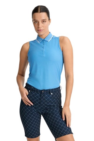 Picture of Rohnisch zns Ladies Chie Comfort Bermuda Shorts - Micro R Check Navy