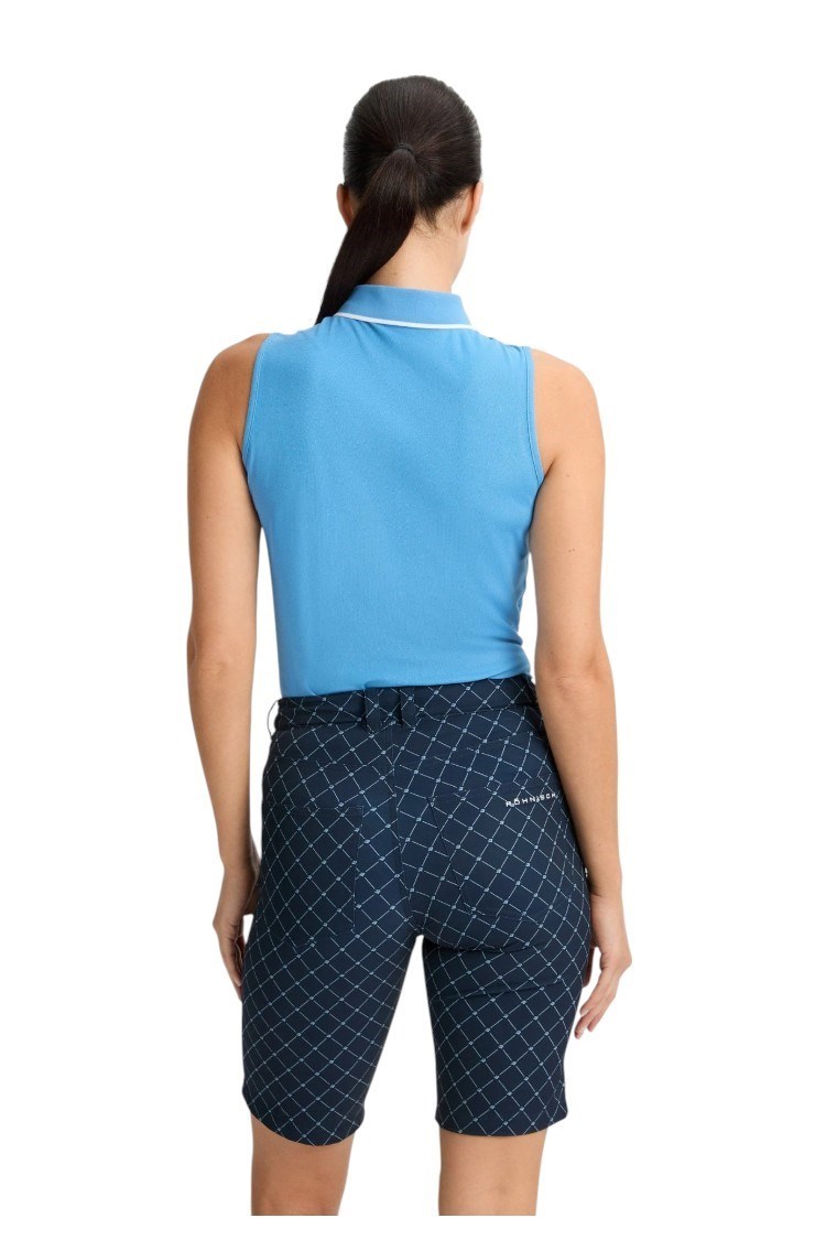 Picture of Rohnisch zns Ladies Chie Comfort Bermuda Shorts - Micro R Check Navy