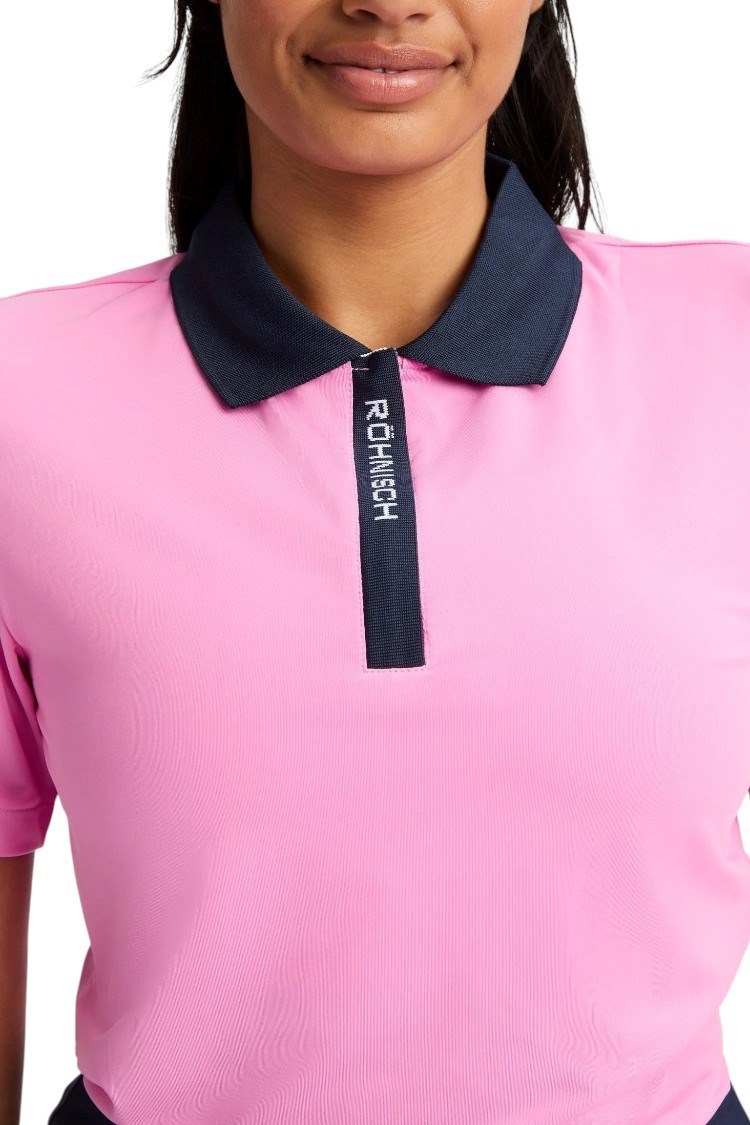 Picture of Rohnisch zns Ladies Abby Polo Shirt - Fuchia Pink