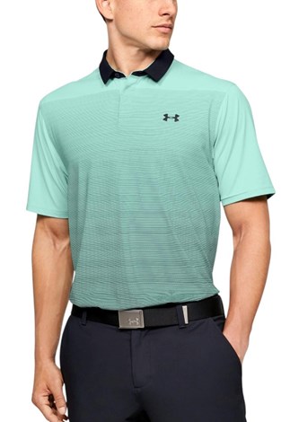 Show details for Under Armour Men' UA Iso-Chill Gradient Polo - Aqua Float / Black 791