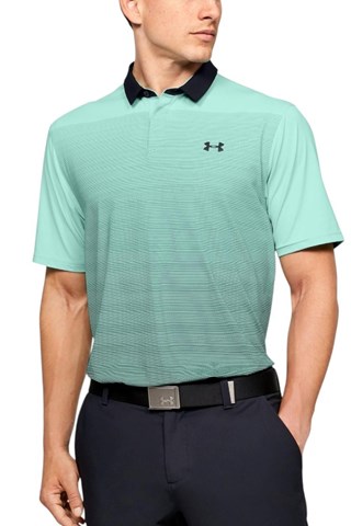 Picture of Under Armour zns Men' UA Iso-Chill Gradient Polo - Aqua Float / Black 791