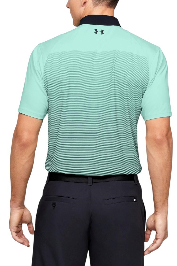 Picture of Under Armour zns Men' UA Iso-Chill Gradient Polo - Aqua Float / Black 791