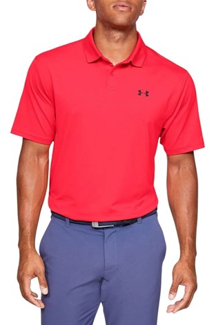 Show details for Under Armour UA Men's Performance Polo 2.0 Textured - Racer Red 628