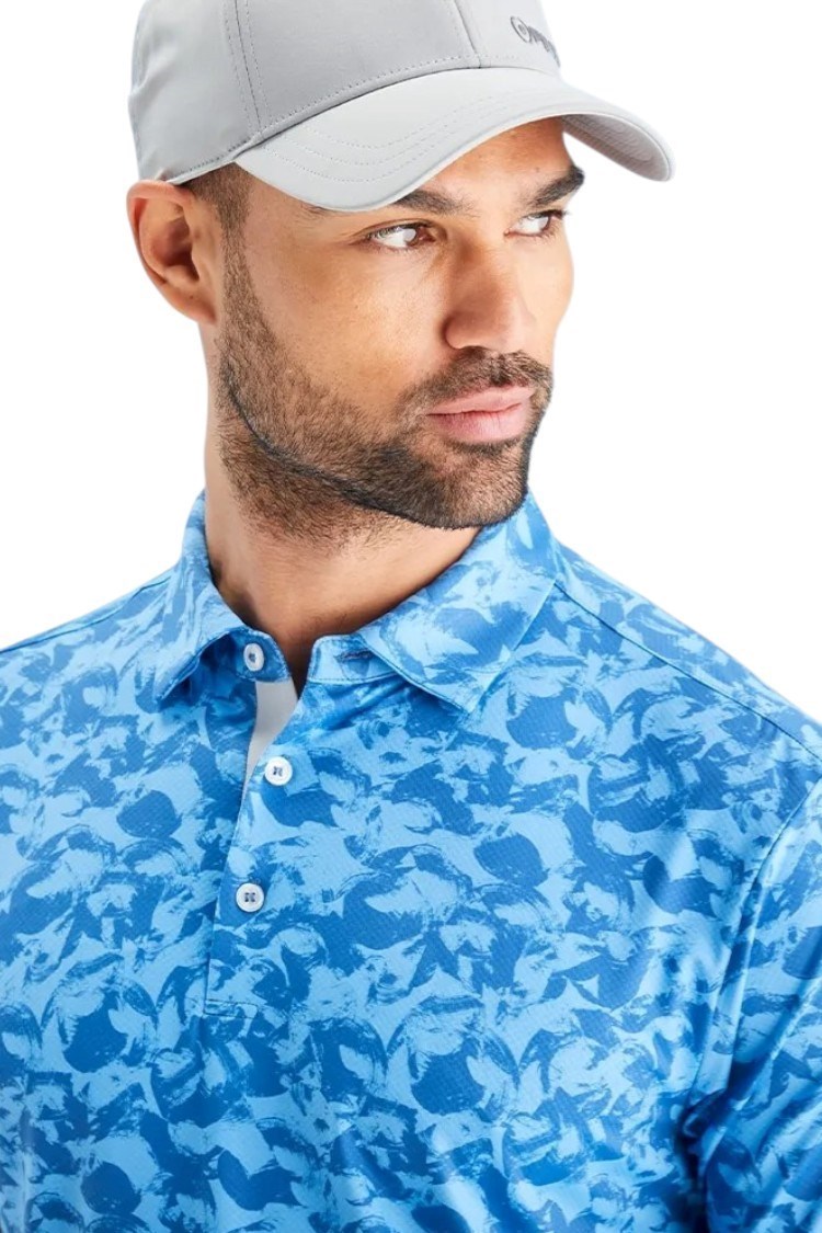 Picture of Ping Men's Julian Polo Shirt - Tidal Blue Multi