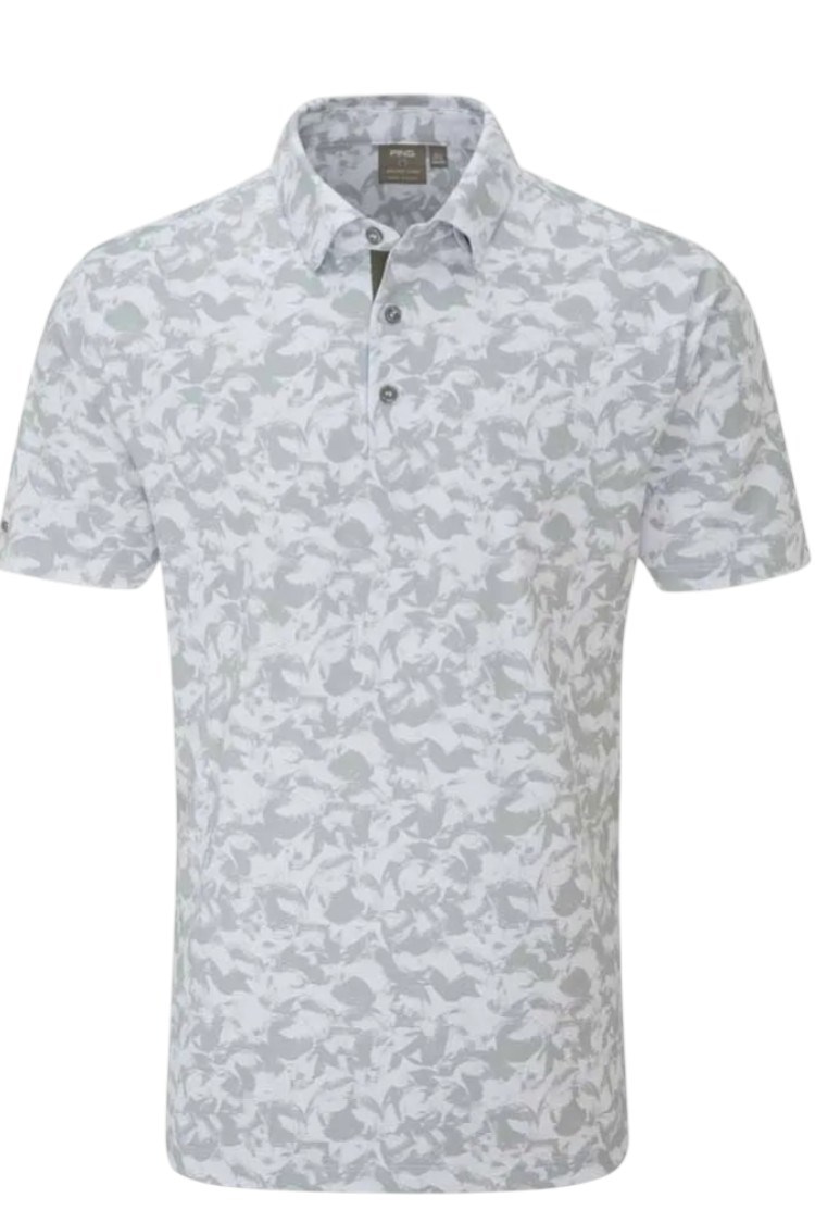 Picture of Ping zns Men's Julian Polo Shirt - Silver Multi